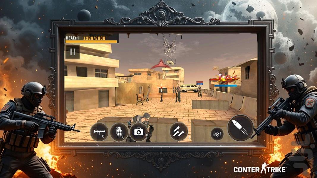 بازی تفنگی کانتر - Gameplay image of android game