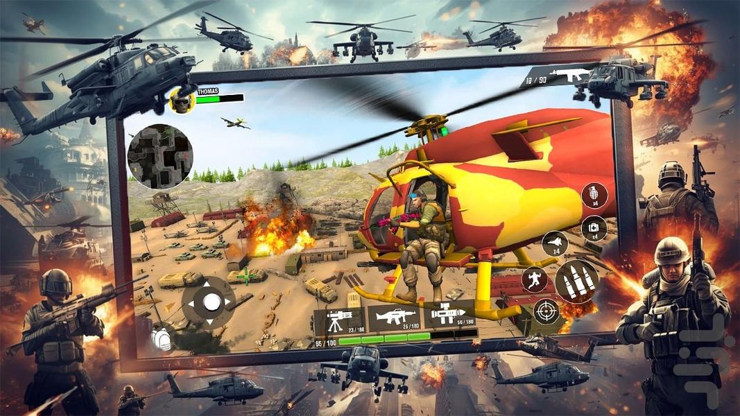 بازی هلیکوپتر جنگی - Gameplay image of android game