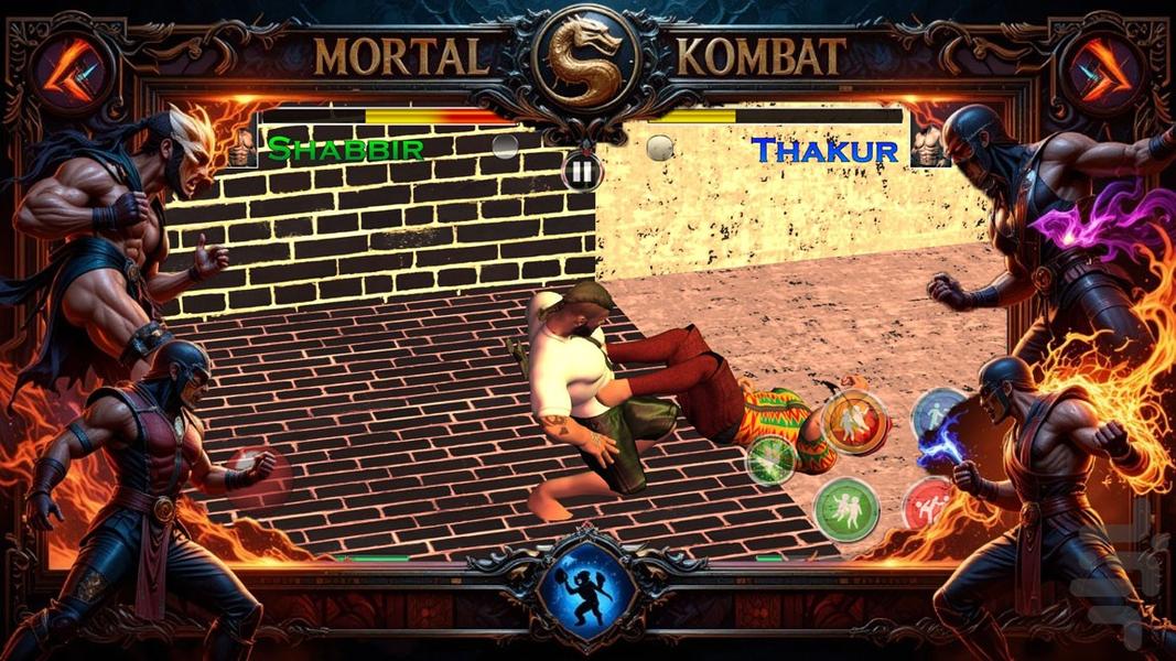 بازی جنگی بروسلی - Gameplay image of android game