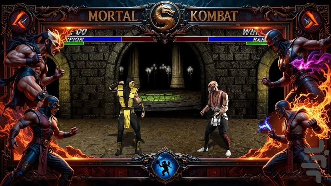 بازی جنگی بروسلی - Gameplay image of android game