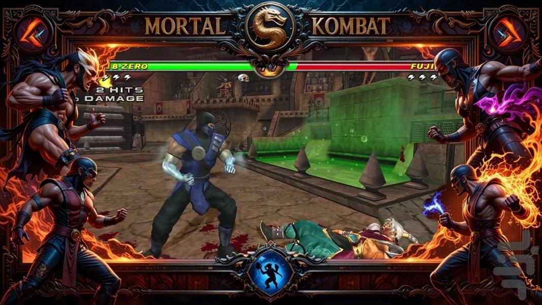 بازی جنگی بروسلی - Gameplay image of android game