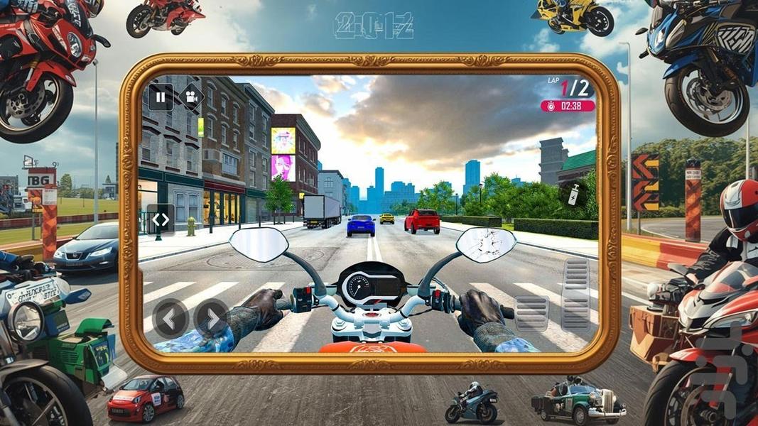 بازی موتوری - Gameplay image of android game