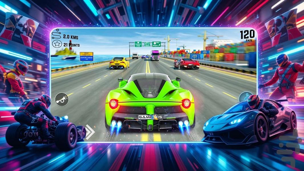 ماشین بازی اسپرت - Gameplay image of android game