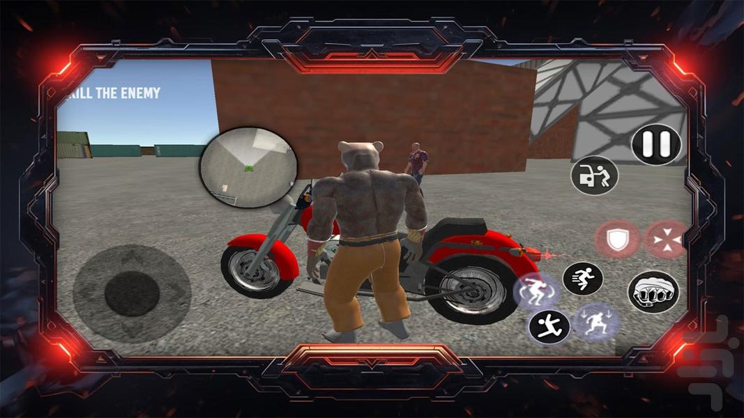 بازی خرس گنگستر - Gameplay image of android game