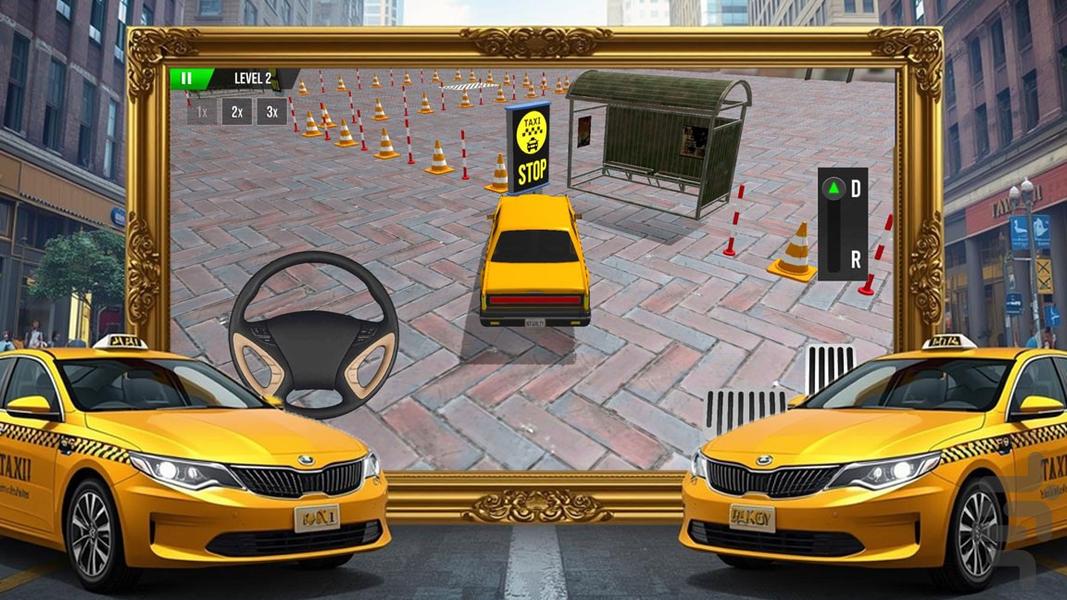 بازی پارکینگ تاکسی - Gameplay image of android game
