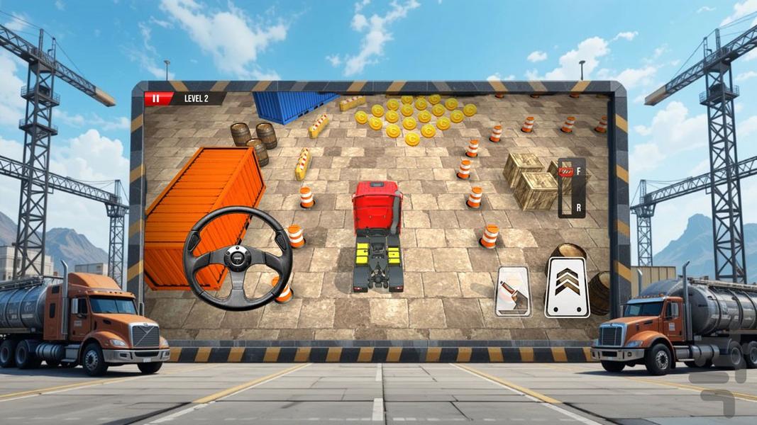 بازی پارکینگ ماشین سنگین - Gameplay image of android game