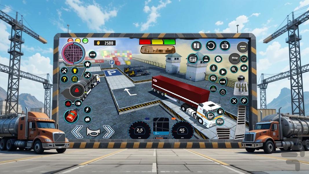 بازی پارکینگ ماشین سنگین - Gameplay image of android game