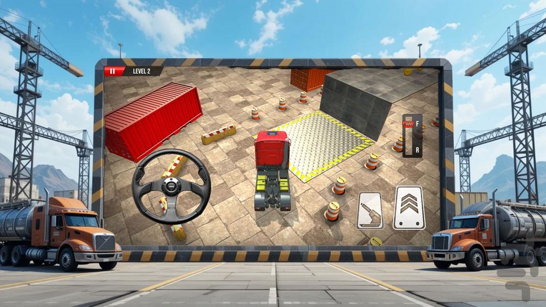 بازی پارکینگ ماشین سنگین - Gameplay image of android game