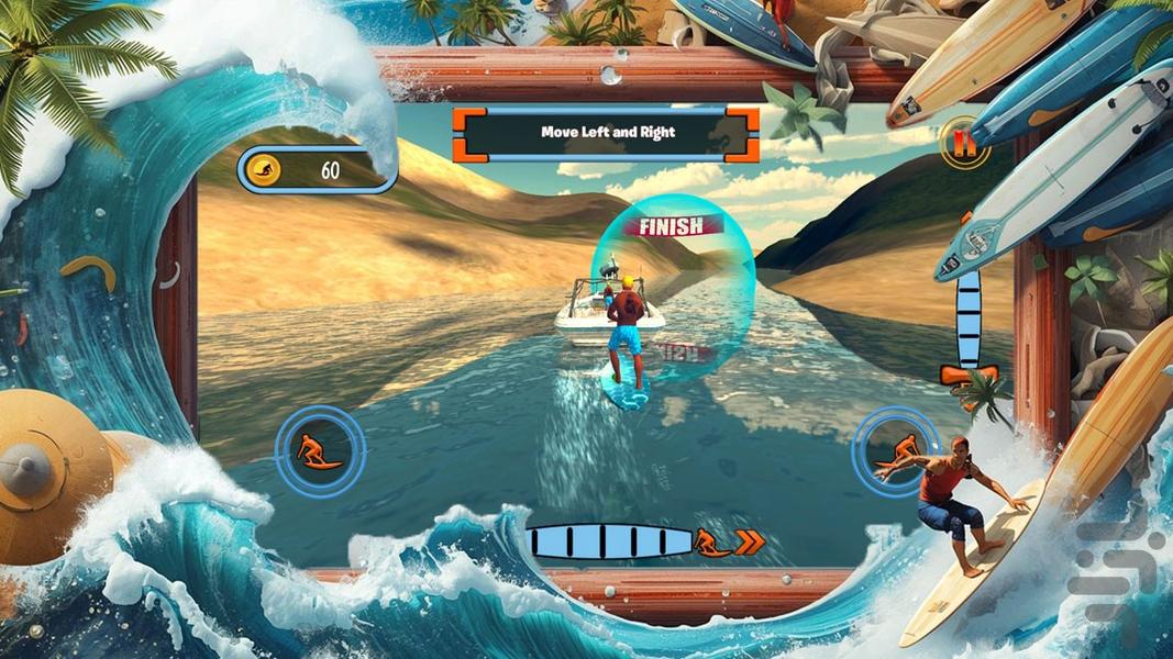 بازی موج سواری - Gameplay image of android game