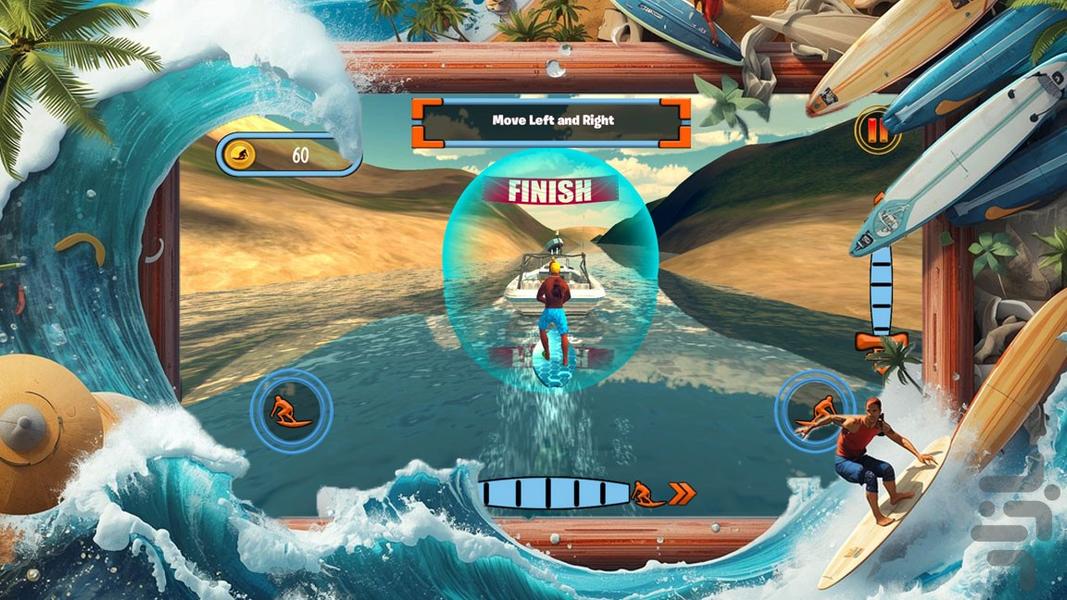بازی موج سواری - Gameplay image of android game