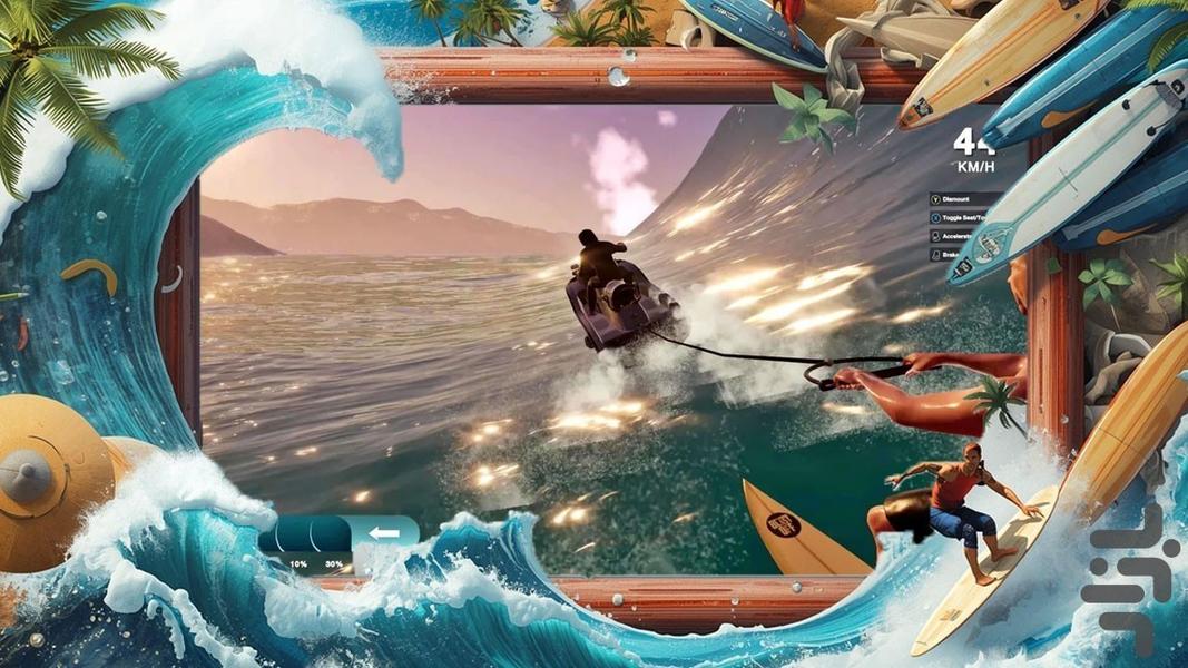 بازی موج سواری - Gameplay image of android game