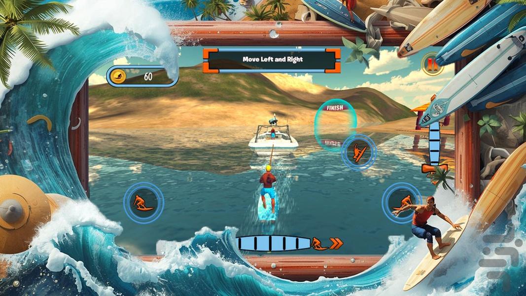 بازی موج سواری - Gameplay image of android game