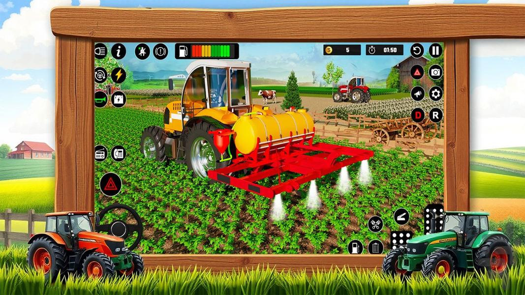بازی تراکتور بازی - Gameplay image of android game
