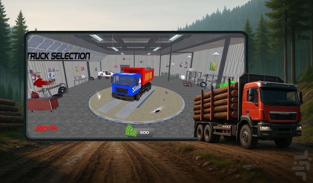 کامیون بازی - عکس بازی موبایلی اندروید