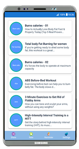 Home Workout - No Equipment - عکس برنامه موبایلی اندروید