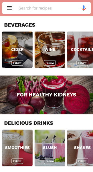 Drink and Cocktail Recipes App - عکس برنامه موبایلی اندروید