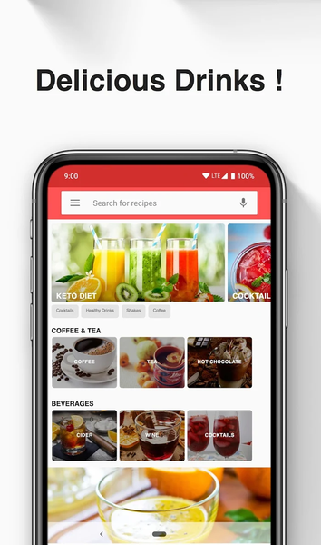 Drink and Cocktail Recipes App - Image screenshot of android app