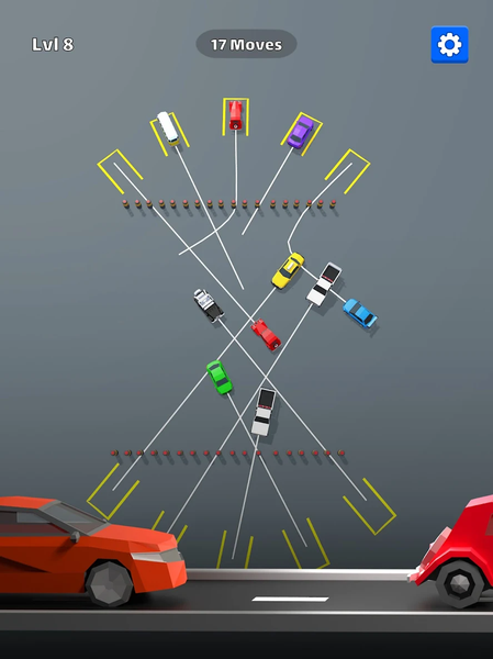 Parking Line - Car Puzzle - عکس بازی موبایلی اندروید