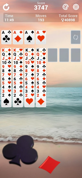 Mega Solitaire - Gameplay image of android game