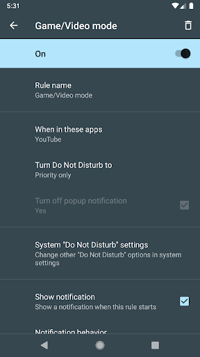 NoPopping - Auto Do Not Disturb mode - عکس برنامه موبایلی اندروید