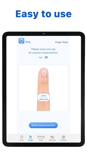 Ring Sizer - Ring Fing - Image screenshot of android app