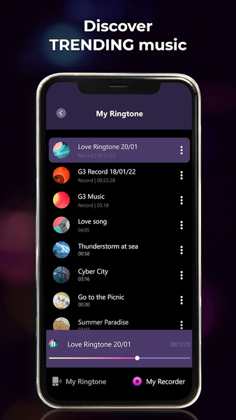 Ringtone editor, Mp۳ cutter - عکس برنامه موبایلی اندروید