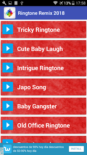 Ringtone Remix - عکس برنامه موبایلی اندروید