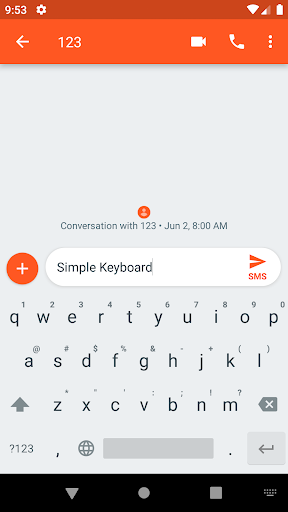 Simple Keyboard - عکس برنامه موبایلی اندروید