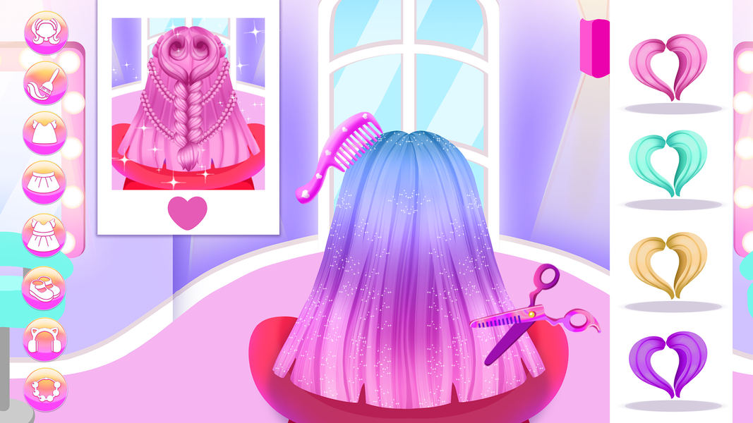 Hair Salon and Dress Up Girl - Image screenshot of android app