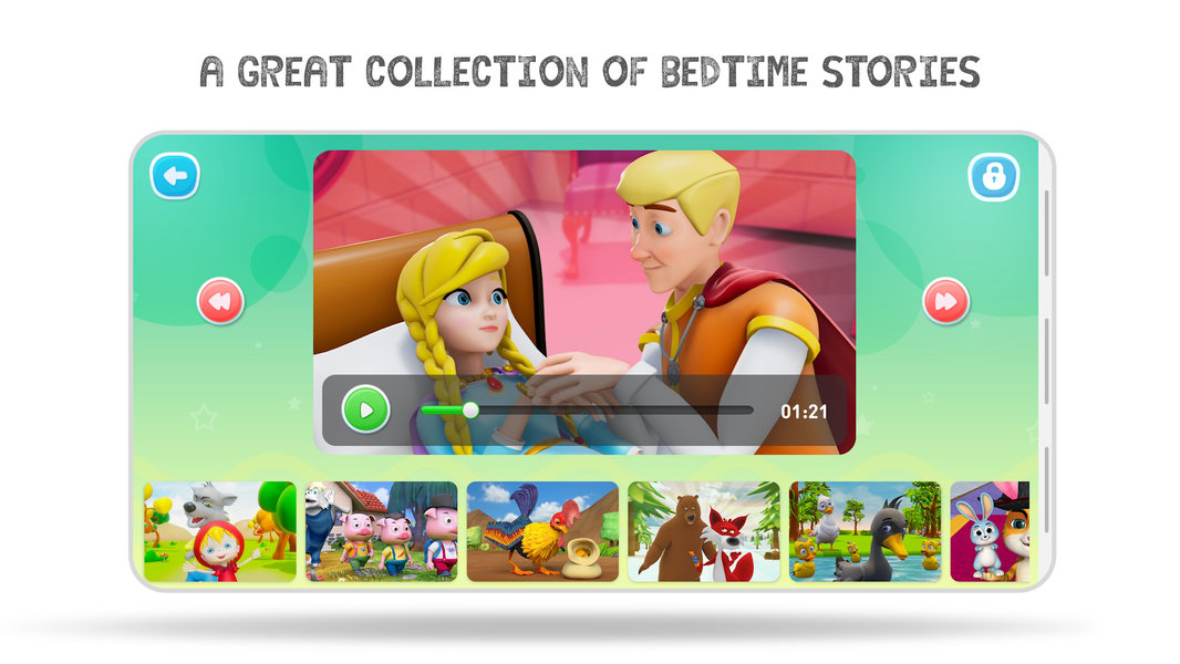 Bedtime Stories - HeyKids - عکس برنامه موبایلی اندروید