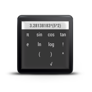 Calculator For Wear OS (Android Wear) - Image screenshot of android app