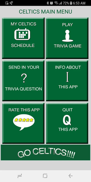 Trivia & Schedule Celtics fans - Gameplay image of android game