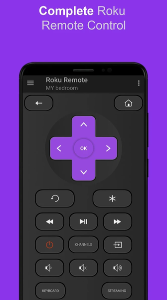 Roku Remote: RoSpikes(WiFi/IR) - Image screenshot of android app