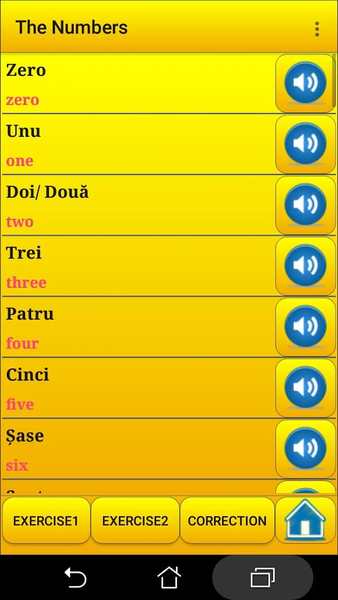 Learning Romanian language - Image screenshot of android app