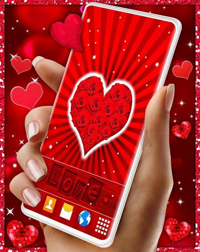 3D Hearts Love Live Wallpaper - Image screenshot of android app
