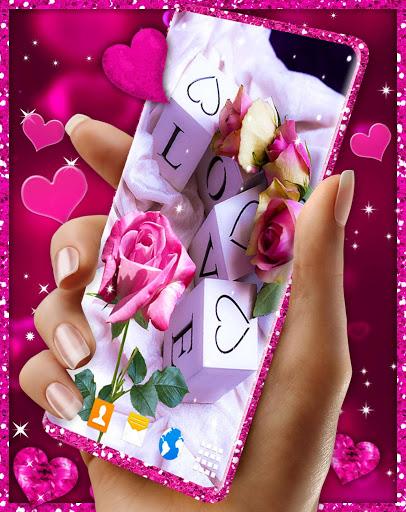 3D Hearts Love Live Wallpaper - Image screenshot of android app