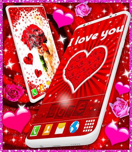 3D Hearts Love Live Wallpaper - Image screenshot of android app