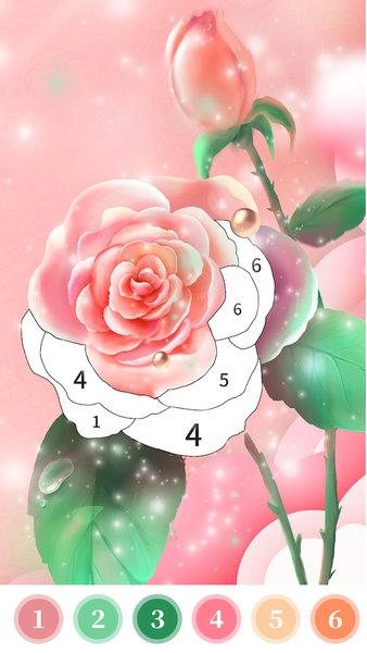 Rose Coloring Book Color Games - عکس بازی موبایلی اندروید