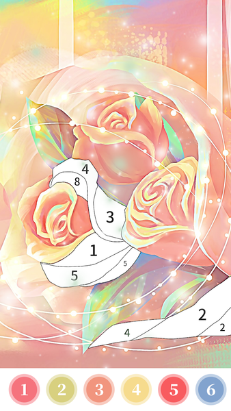 Rose Coloring Book Color Games - عکس بازی موبایلی اندروید