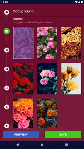 Rose Clock 4K Live Wallpaper - Image screenshot of android app