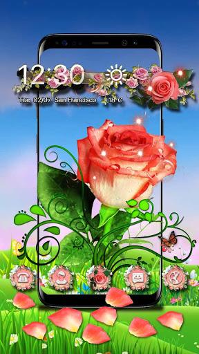 3D Vintage Rose Theme - عکس برنامه موبایلی اندروید