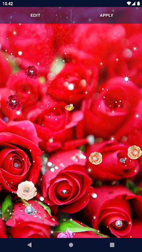 Diamond Rose Live Wallpaper - عکس برنامه موبایلی اندروید