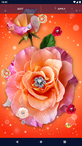 Diamond Rose Live Wallpaper - عکس برنامه موبایلی اندروید