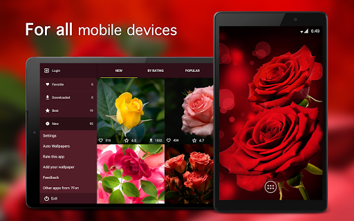 Rose Wallpapers ۴K - عکس برنامه موبایلی اندروید