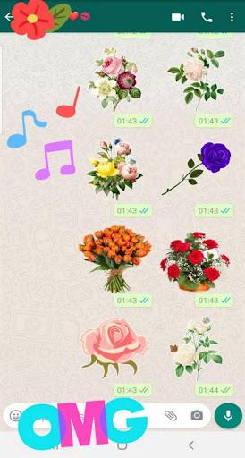 WASticker Roses Animated - Image screenshot of android app