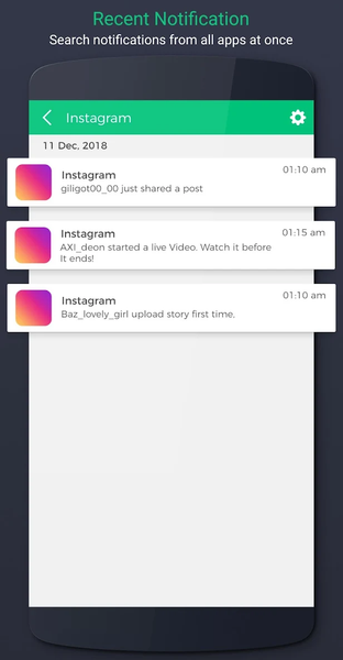 Notification History - Image screenshot of android app