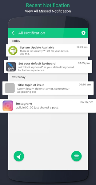 Notification History - Image screenshot of android app