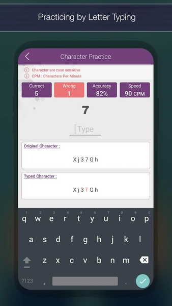 Typing Test : Increase Typing - Image screenshot of android app