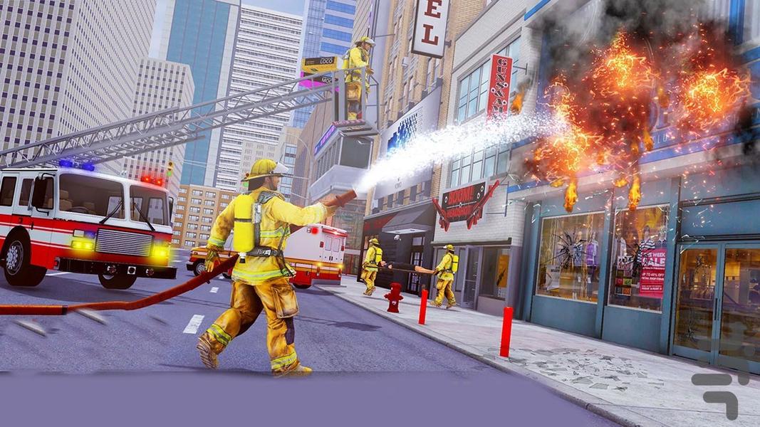 بازی اتش نشانی - Gameplay image of android game