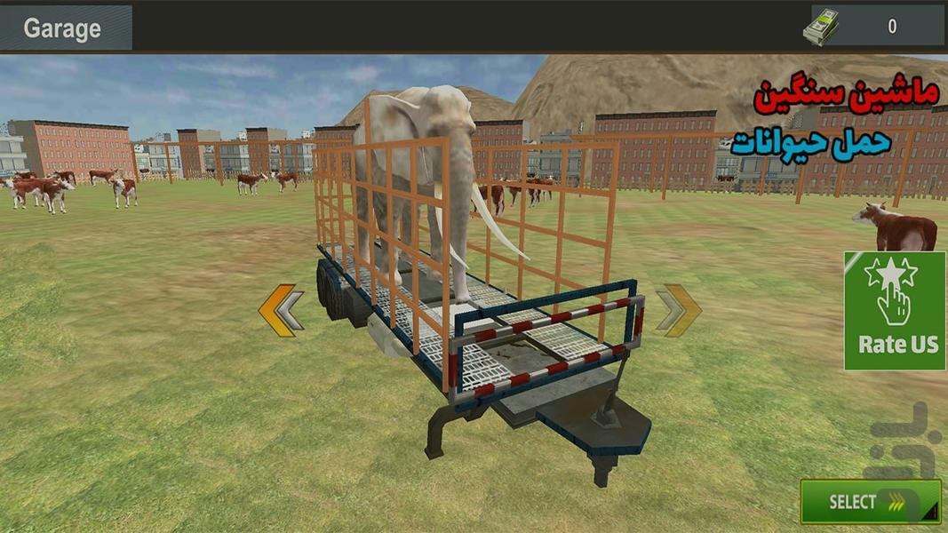 بازی ماشین سنگین | حمل حیوانات - عکس بازی موبایلی اندروید